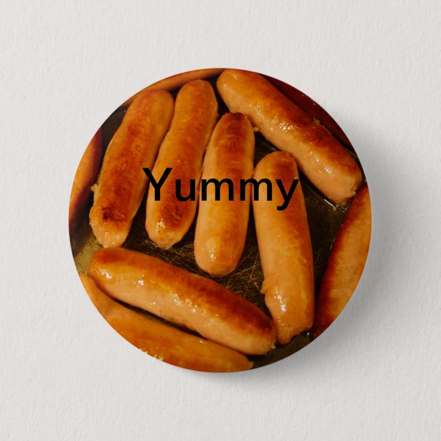 Sausages Button Badge (Front)