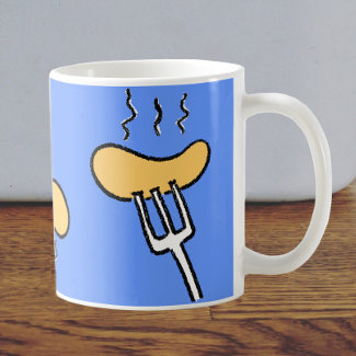 Sausages design mug