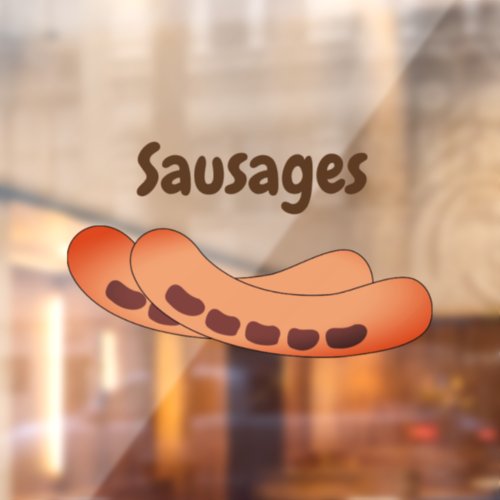 Sausages funny sign with customizable text