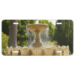 Sausalito Fountain California Travel Photography License Plate