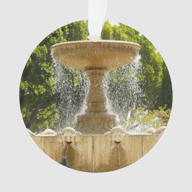 Sausalito Fountain California Travel Photography Ornament (Front)