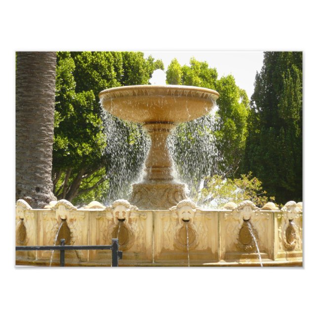 Sausalito Fountain California Travel Photography Photo Print (Front)