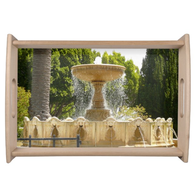 Sausalito Fountain California Travel Photography Serving Tray (Front)