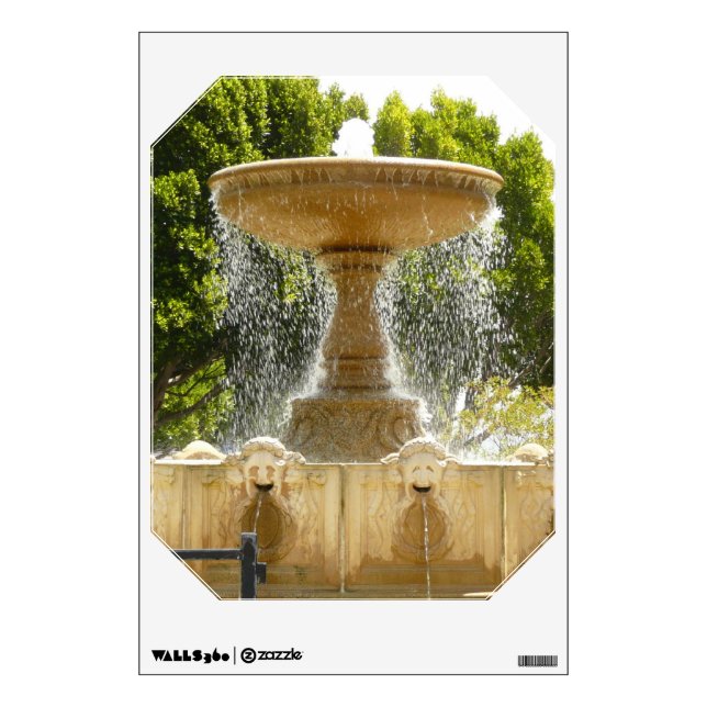 Sausalito Fountain California Travel Photography Wall Sticker (Front)