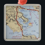 Sausalito Mill Valley Map Metal Ornament<br><div class="desc">Wonderful old street map of Sausalito,  Mill Valley,  Marin California.</div>