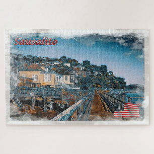 Sausalito - Promenade - United States - Jigsaw Puzzle