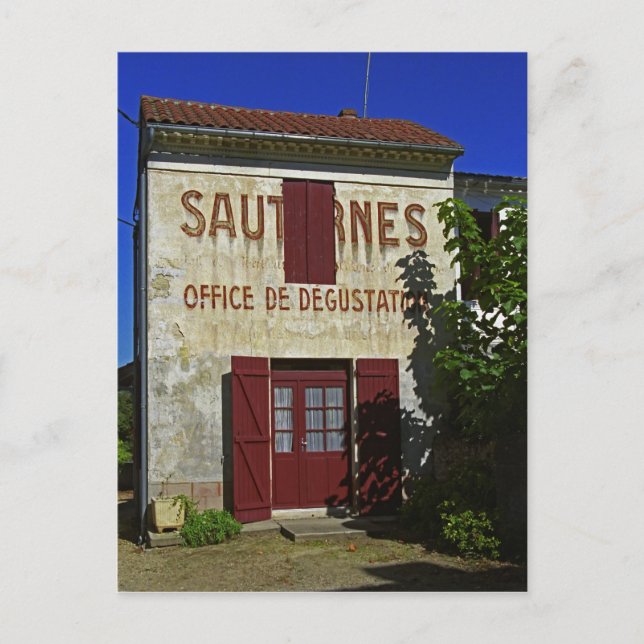 Sauternes Office de Degustation (Wine Tasting Postcard (Front)