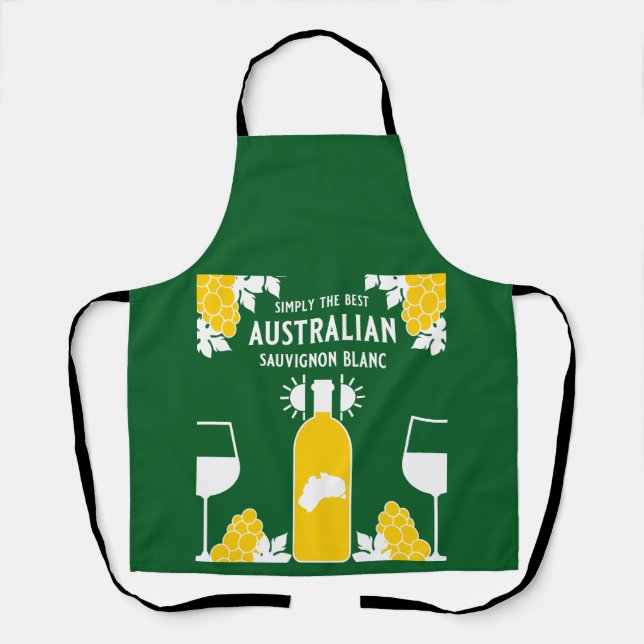 Sauvignon Blanc Wine Drinker Apron (Front)