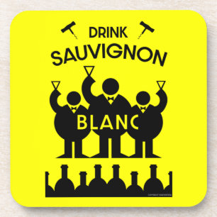 Sauvignon Blanc Wine Drinker Beverage Coaster