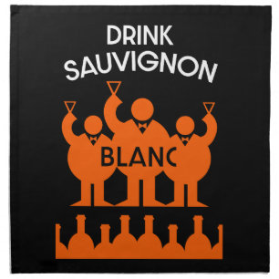 Sauvignon Blanc Wine Drinker Cloth Napkin
