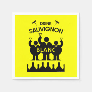 Sauvignon Blanc Wine Drinker Napkins