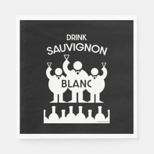 Sauvignon Blanc Wine Drinker Napkins