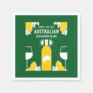 Sauvignon Blanc Wine Drinker Napkins