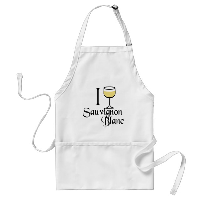 Sauvignon Blanc Wine Lover Gifts Adult Apron (Front)