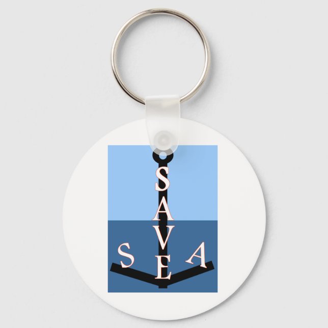 sauvons la mer keychain (Front)