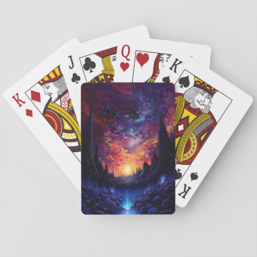 Savage Alien Planet Hot Jupiter Inspired Poker Cards