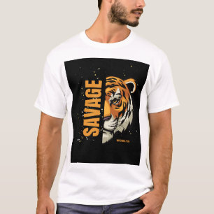 Savage Brooklyn Tiger Graphic – Urban Streetwear S T-Shirt