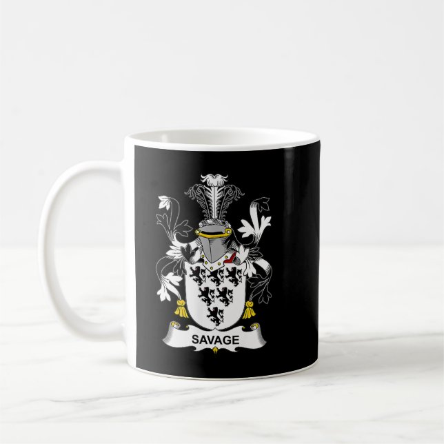 Savage Coat of Arms  Family Crest   Coffee Mug (Left)