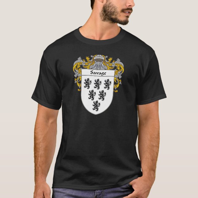Savage Coat of Arms (Mantled) T-Shirt (Front)