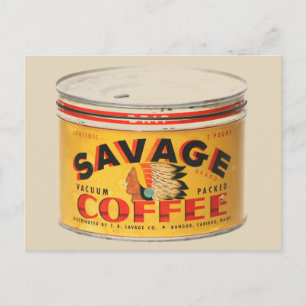 SAVAGE COFFEE VINTAGE COFFEE POSTCARDS