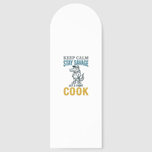 Savage Cook Alligator Vintage Engraving Graphic_1 Bookmarks