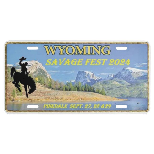 Savage Fest 2024 license plate (Front)