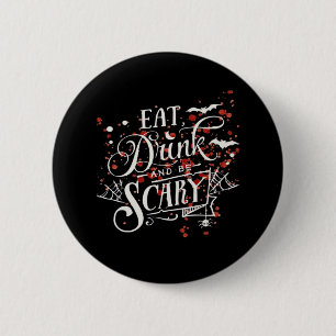 Savage Halloween Spooky Aesthetic Graphic Style Button
