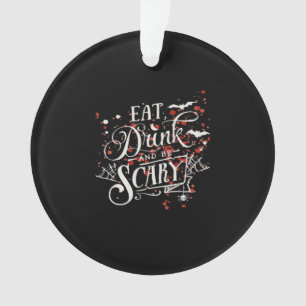 Savage Halloween Spooky Aesthetic Graphic Style Ornament