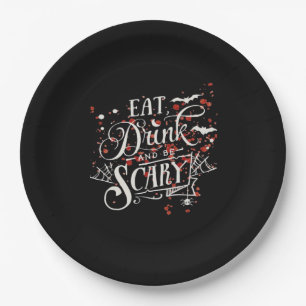 Savage Halloween Spooky Aesthetic Graphic Style Paper Plates