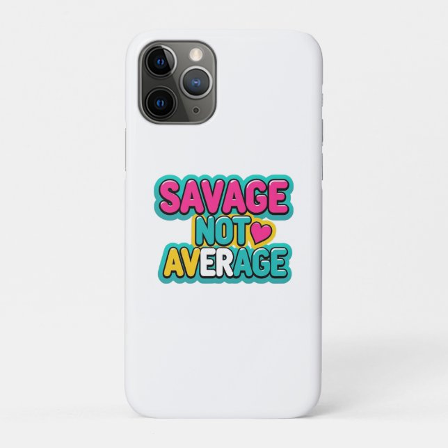 SAVAGE NOT AVERAGE  Case-Mate iPhone CASE (Back)