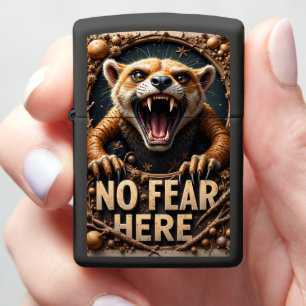 🐾 Savage Roaring Honey Badger Paws Zippo Lighter