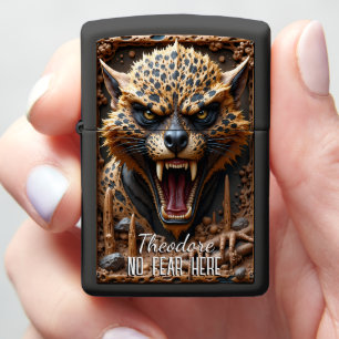 🐾 Savage Roaring Honey Badger Zippo Lighter