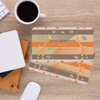 Savage Safari Animals Business Card