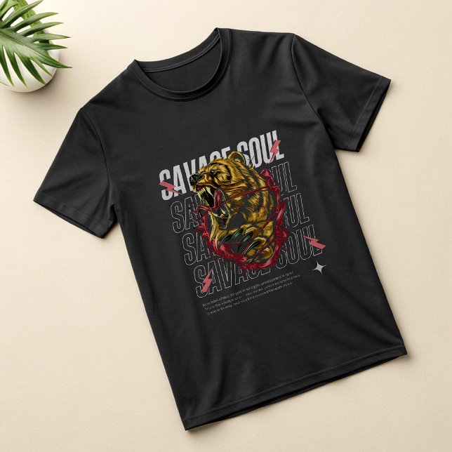 Savage Soul Bear Head Alpha Graphic T-Shirt – Bold (Creator Uploaded)