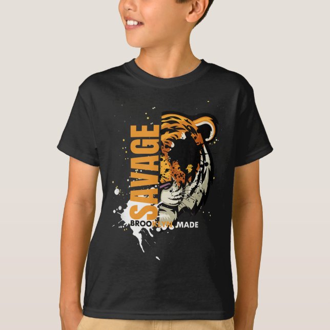 Savage Tiger,brooklyn Made, Graphic Tees Tiger, Mo (Front)