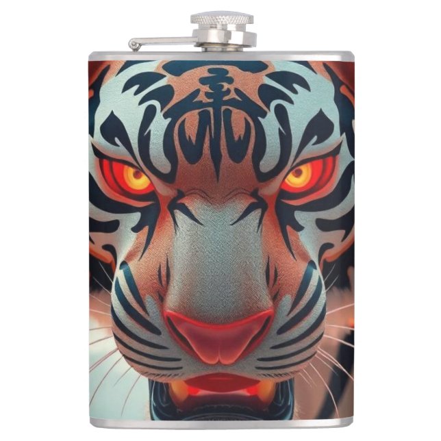 Savage Tiger Flask (Front)