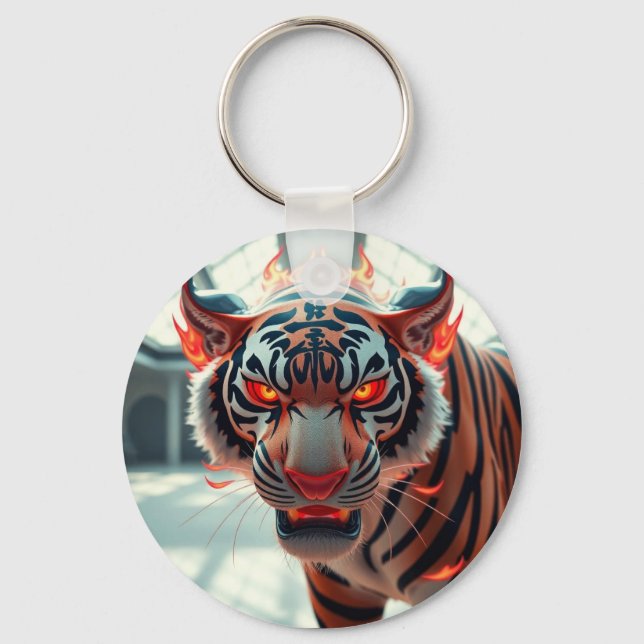 Savage Tiger Keychain (Front)