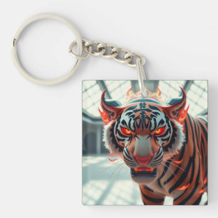 Savage Tiger Keychain