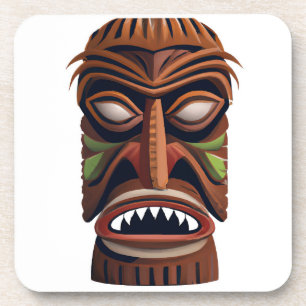 Savagely Sophisticated Tiki Hard plastic coaster