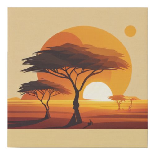 Savane Faux Canvas Print