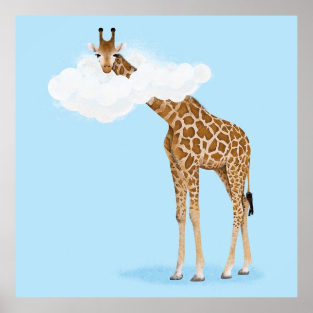 Savanna cloud animals poster (Front)