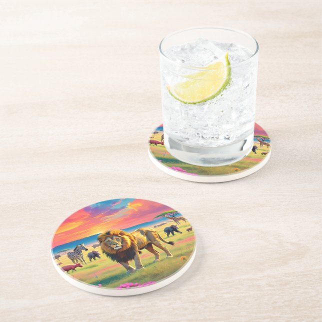 "Savanna Majesty" Coaster (Side)