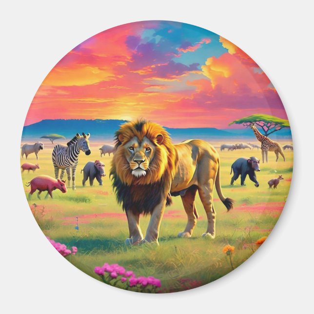 "Savanna Majesty" Magnet (Front)