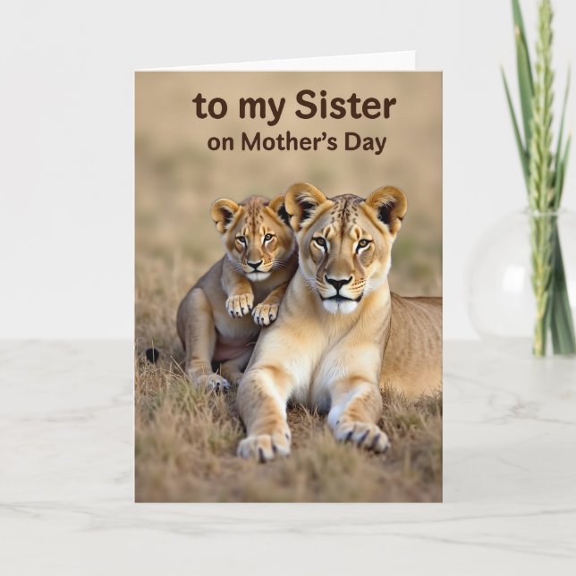 Savanna Mothers Day Card (Front)