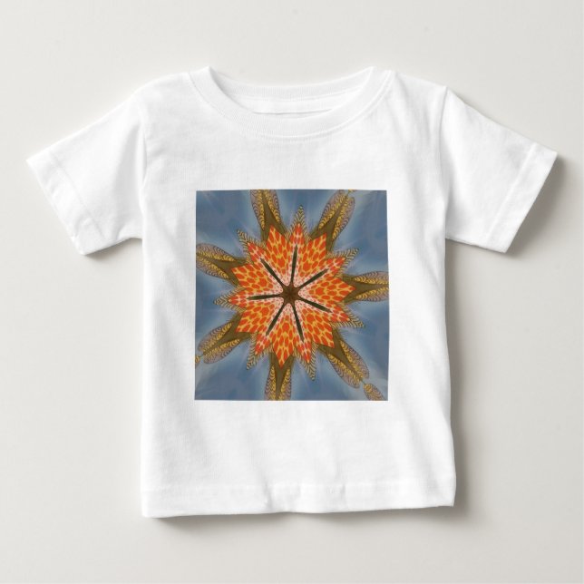 Savanna Star Bloom – A Bold African Animal Print Baby T-Shirt (Front)