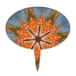 Savanna Star Bloom – A Bold African Animal Print Cake Topper