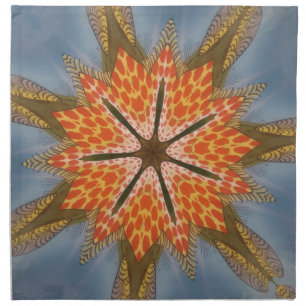 Savanna Star Bloom – A Bold African Animal Print Cloth Napkin