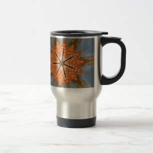 Savanna Star Bloom – A Bold African Animal Print Travel Mug