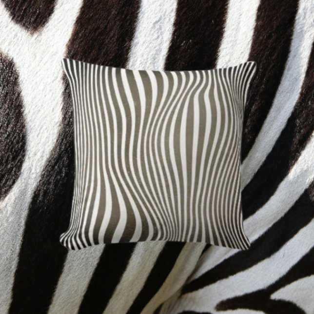 Savanna Stripe Throw Pillow (Creator Uploaded)