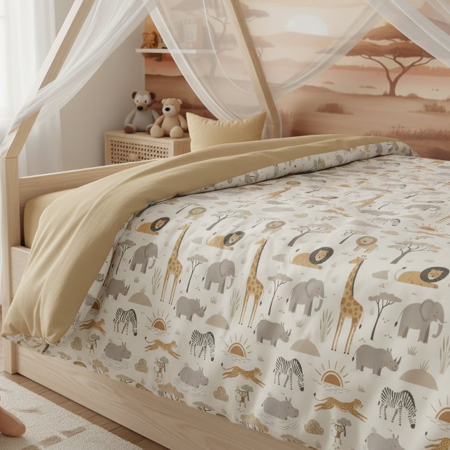 Savanna Sunrise Safari Pattern ID1259 Duvet Cover (Creator Uploaded)